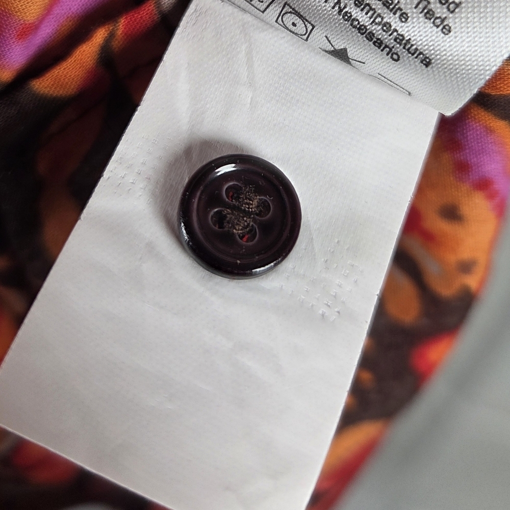 Anthropologie Sundry Boho Tunic Dress Colorful Floral Puff Dolman Sleeves XS / 0 - Picture 7 of 13